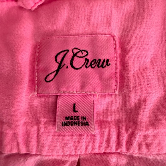 J. Crew size large soft-washed neon pink popover - Picture 5 of 5